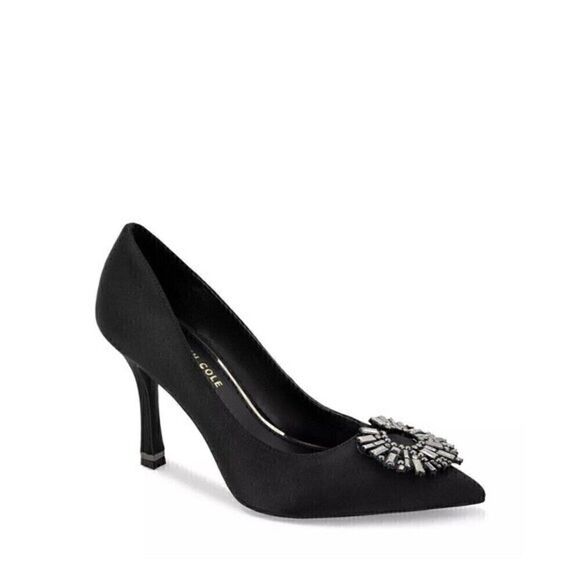 Kenneth Cole New York Women's Pointed-Toe Pump  Romi Starburst Black shoes 8.5 - Picture 1 of 9